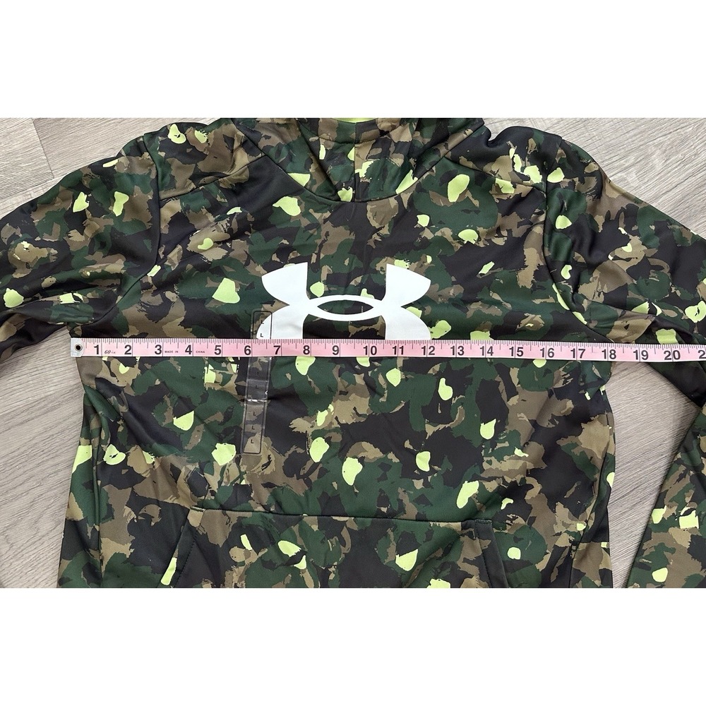 Under‎ Armour Boys Green Camo Lightweight Hoodie Size Large NWT - Picture 2 of 9